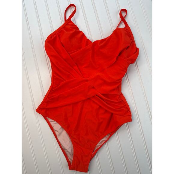 NWT BUNDLE Cupshe V-Neck Adjustable Tummy Control One-Piece Swim Beach Size L - Picture 3 of 7